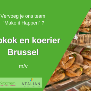 ATALIAN Belgium op zoek naar een gemotiveerde en ervaren M/V om de functie te verzekeren van Hulpkok en koerier te Brussel