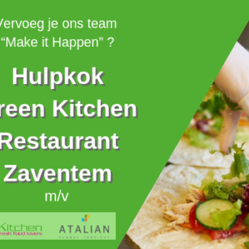 Hulpkok (m/v) Green Kitchen Restaurant - Zaventem