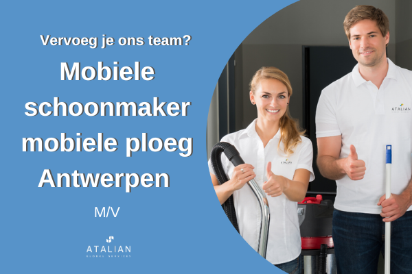 Mobiele schoonmaker Antwerpen (m/v)