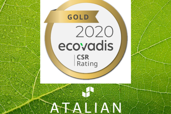 EcoVadis Gold 2020 ATALIAN 3 years