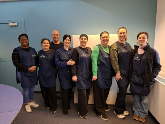 Schoonmaken team van Atalian